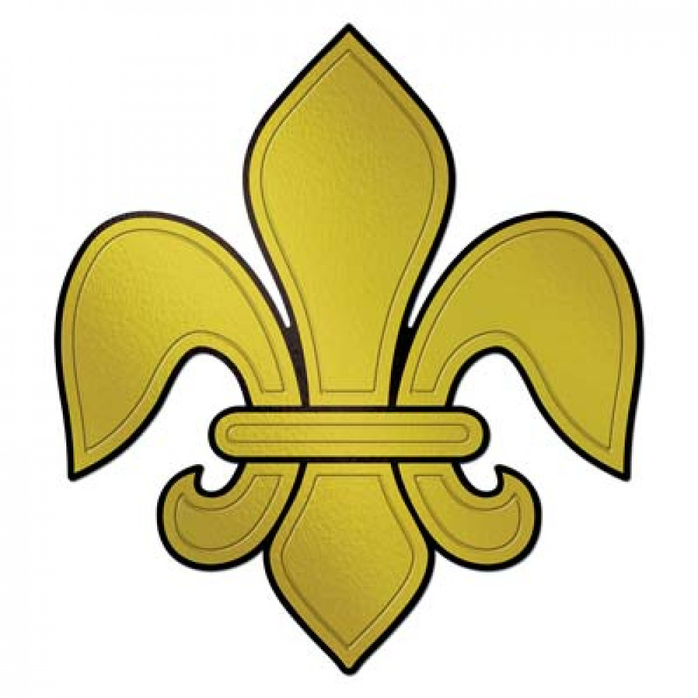 1000x1000 Fleur De Lis Silhouette Cutout [54315]