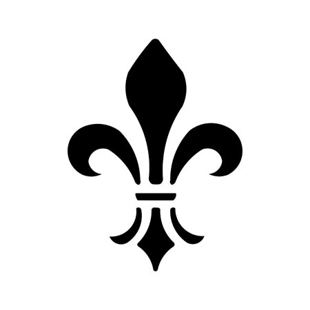 450x450 Fleur De Lis Plastic Canvas Pattern Free Stencils Shapes