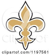 175x190 Clipart Of A Black And White Fleur De Lis