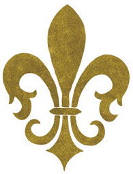 195x255 Fleur De Lis Stencils
