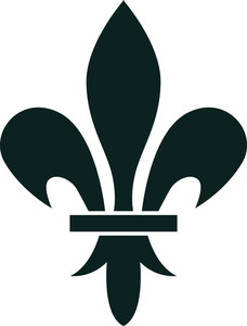 228x300 Fleur De Lis Vector Element Royalty Free Stock Image