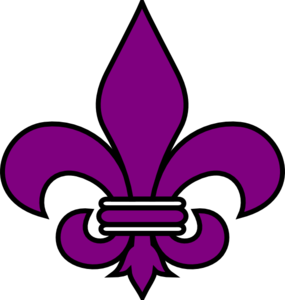 285x300 Mauve Clipart Fleur De Lis