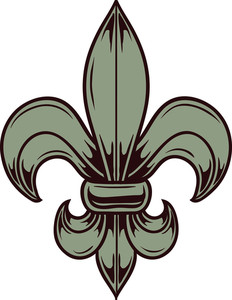 232x300 Fleur De Lis Vector Element Royalty Free Stock Image