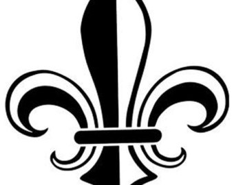 340x270 Fleur De Lis Sticker Etsy