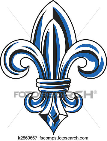 357x470 Clip Art Of Fleur De Lis K2869667