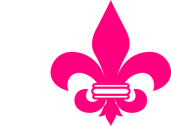 600x444 Pink Fleur De Lis Clip Art