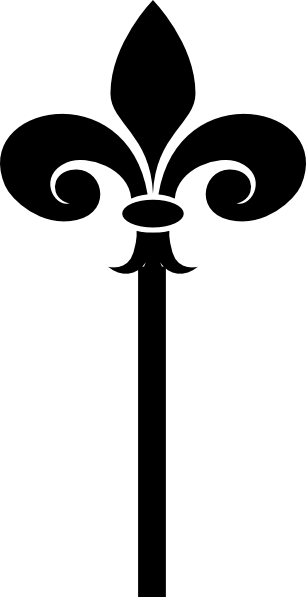 306x597 Fleur De Lys Key Clip Art