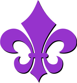 299x324 Mauve Clipart Fleur De Lis