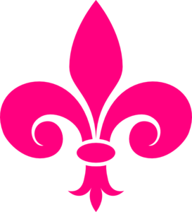 273x300 Pink Fleur De Lis Clip Art