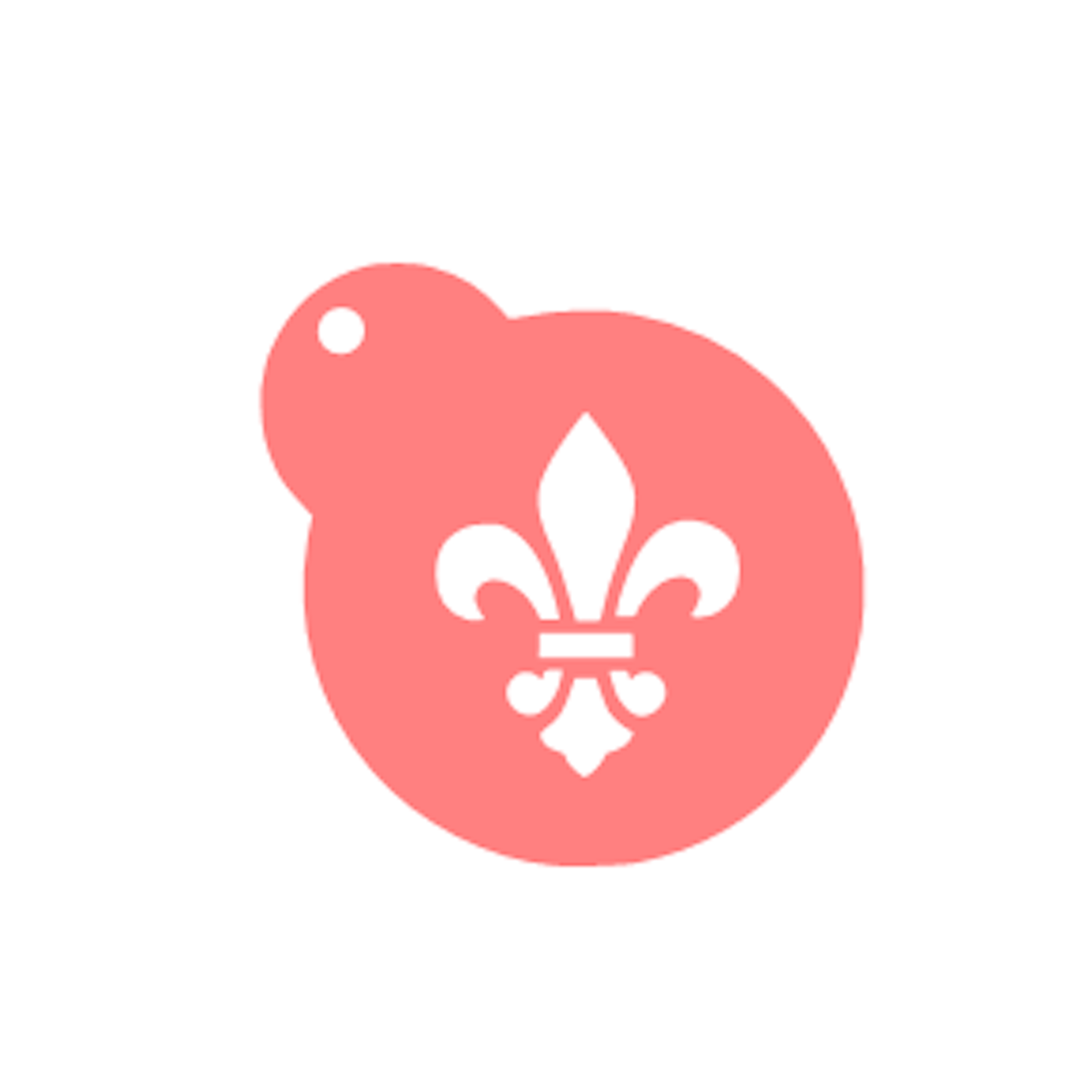 1819x1819 Ribbon Awareness Stencil Breast Cancer Ribbon Cookie Stencil