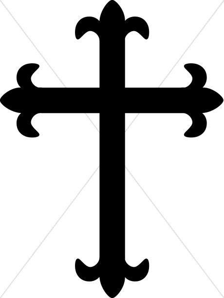 460x612 Fleur De Lis Cross Cross Clipart