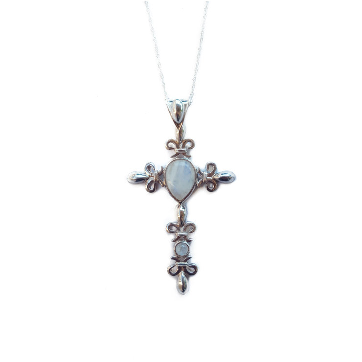 740x740 De Lis Cross Pendant By Madelief