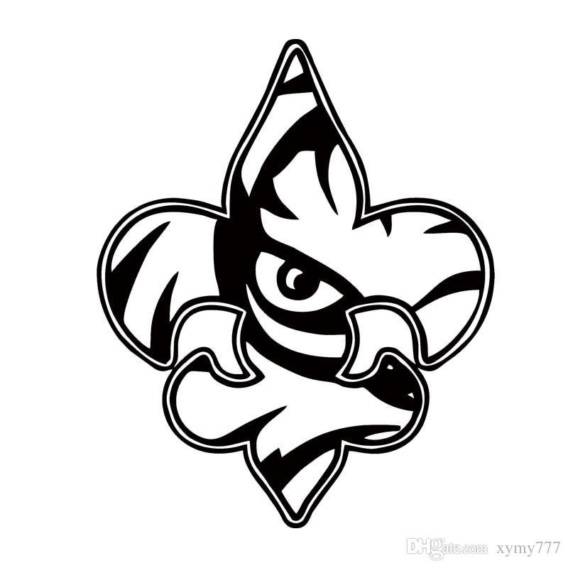 800x800 2018 New Style For Tigers Eye Fleur De Lis Car Styling Decal Vinyl