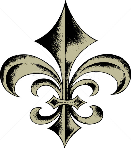 532x600 Hand Drawn Fleur De Lis Vector Illustration Sau Kit Lai