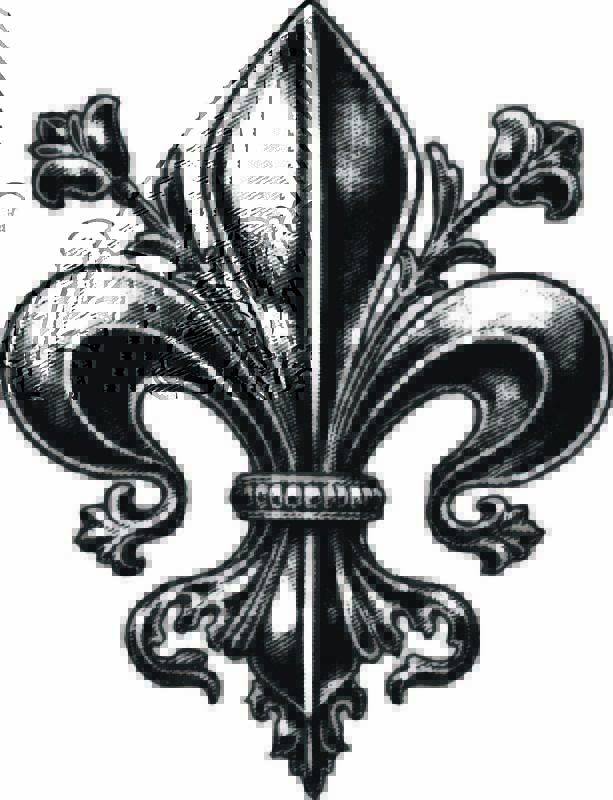 613x800 Fleur De Lis Tattoo Designs