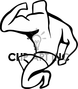263x300 Bodybuilder Clipart Clipart Panda