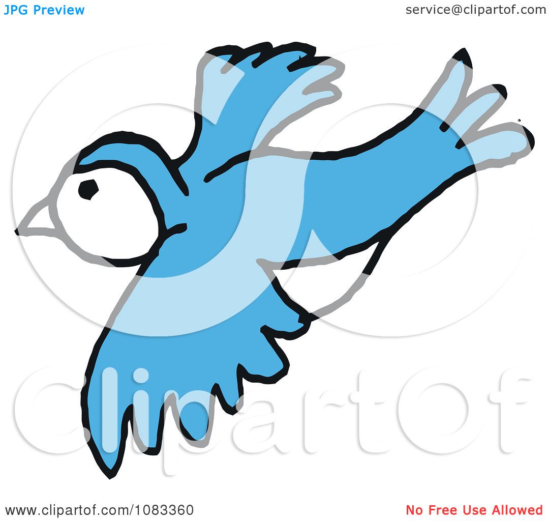 1080x1024 Clipart Blue Bird In Flight