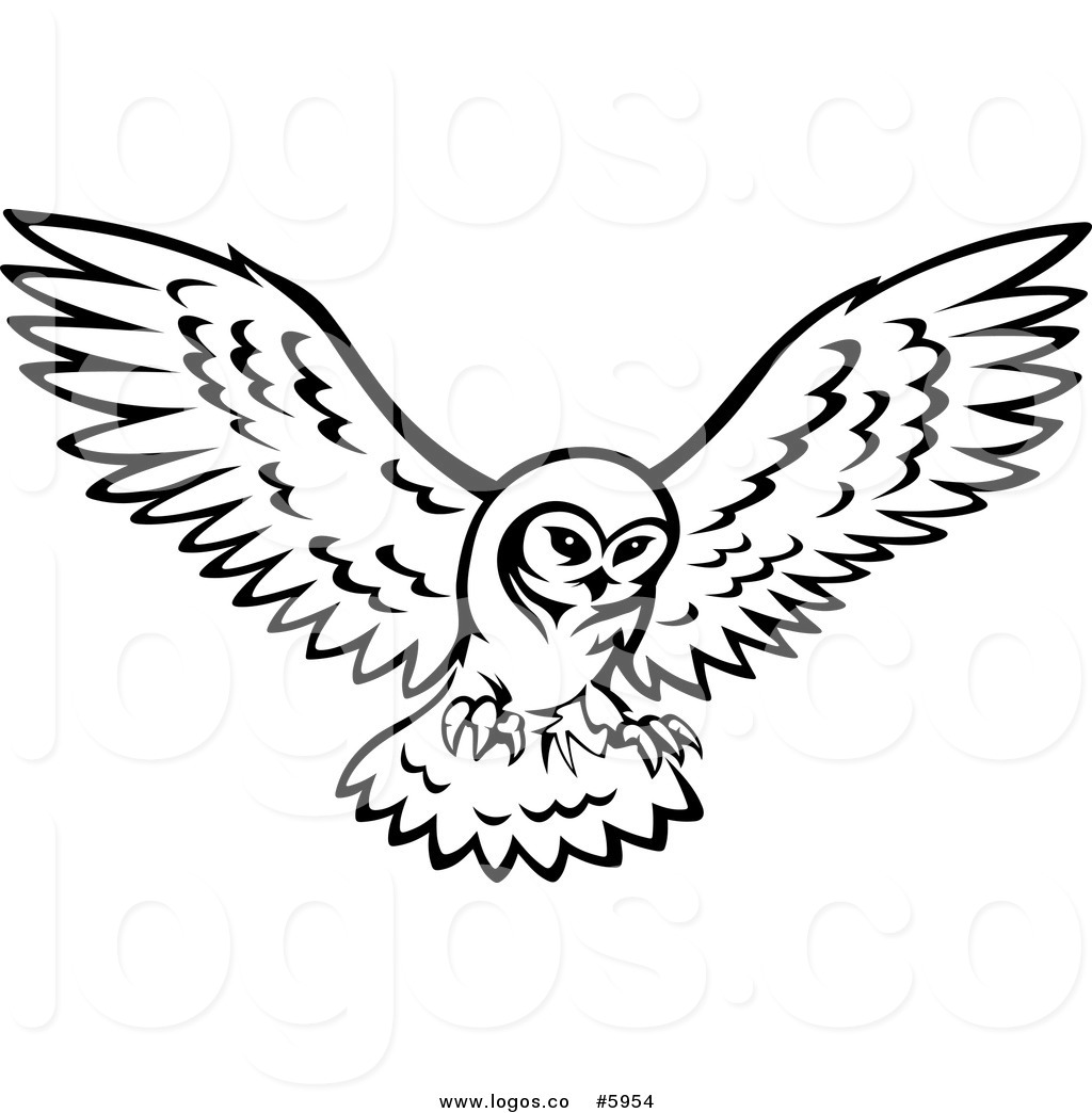 1024x1044 Flying Owl Clipart Black And White