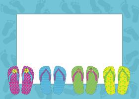Flip Flop Border Clipart | Free download on ClipArtMag