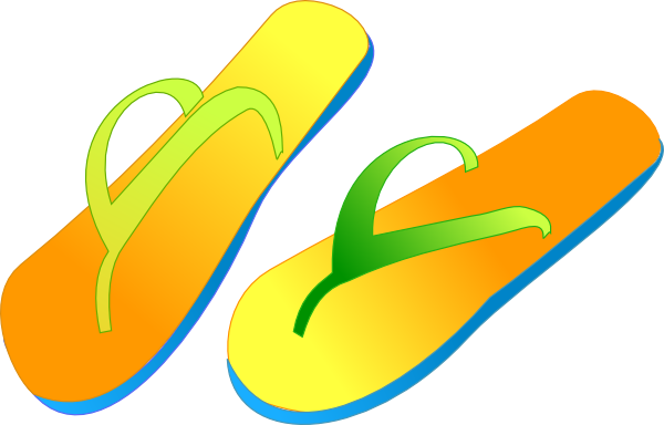 600x384 Flip Flops Clip Art
