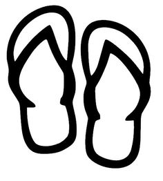 236x262 Flip Flop Silhouette Clip Art