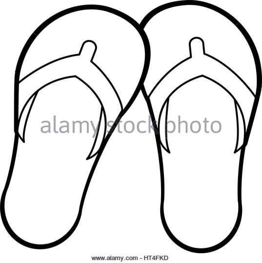 Flip Flop Clipart Black And White | Free download on ClipArtMag