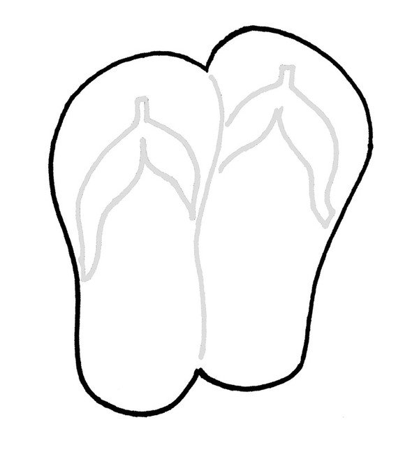 600x644 Flip Flops Pair