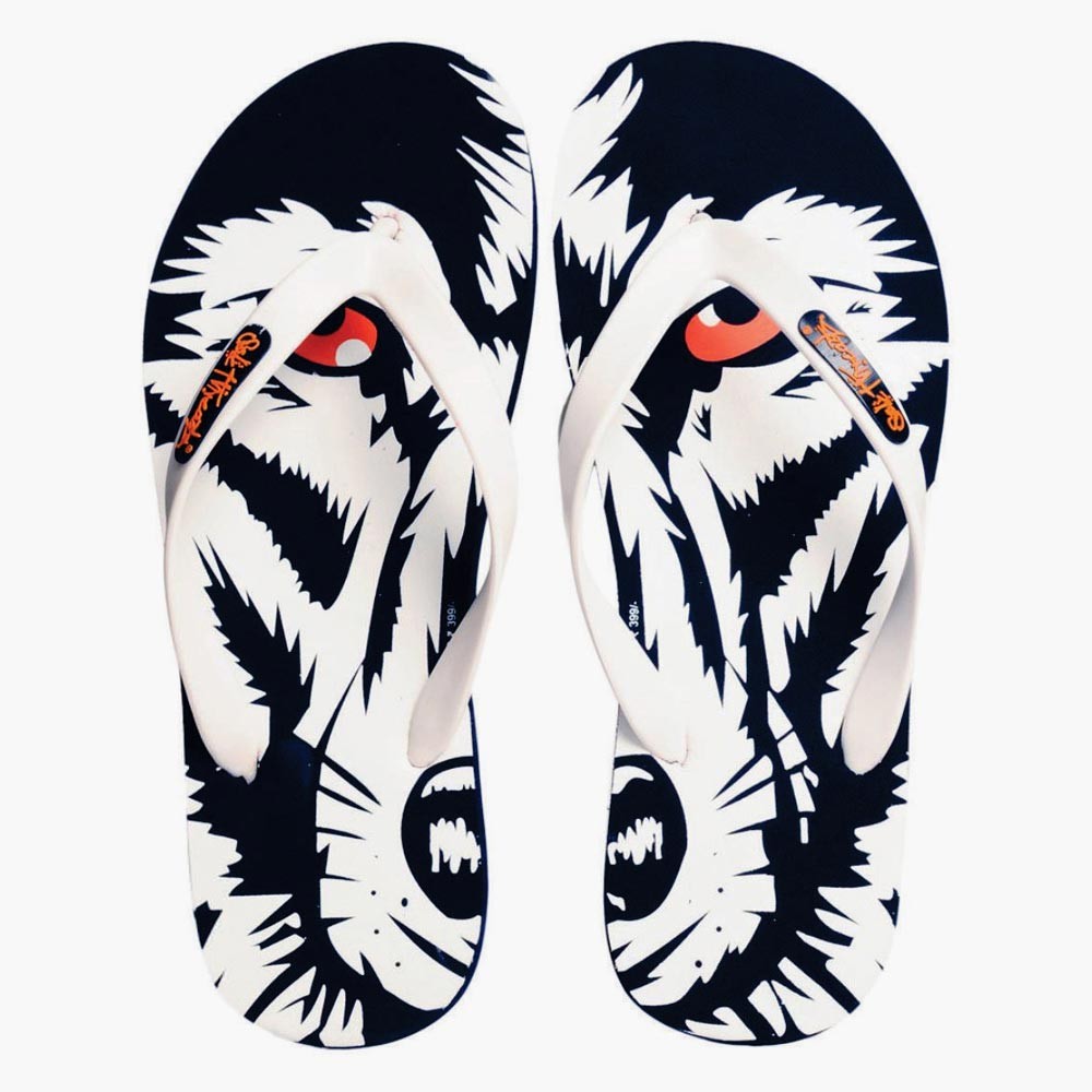 1000x1000 Wolf Navy Flip Flops