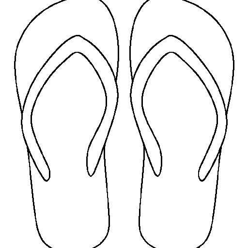 Flip Flop Drawings | Free download on ClipArtMag