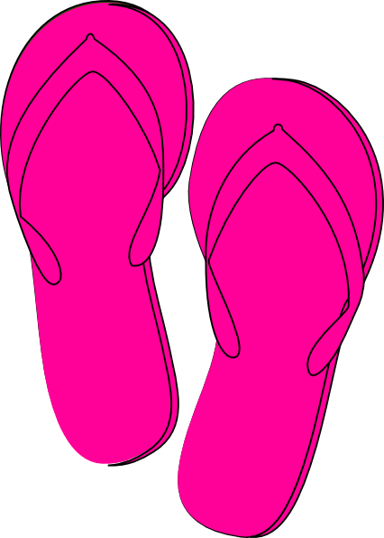 426x596 Pink Flip Flops Clip Art