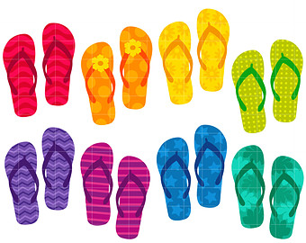 340x270 Flip Flops Clipart Etsy