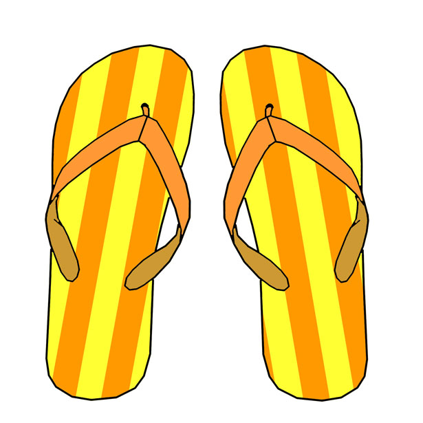 615x615 Flip Flop Clipart 5