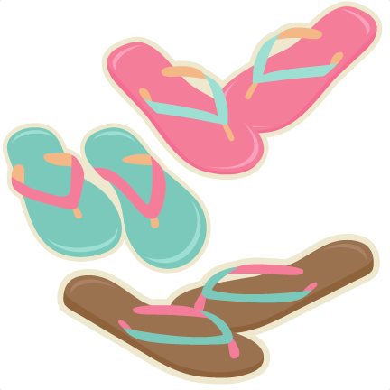 432x432 Flip Flops Scrapbook Cuts Svg Cutting Files Doodle Cut Files