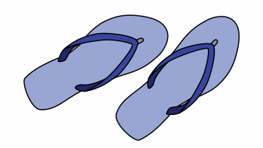 382x215 How To Draw Flip Flops, Shoes, Warderobe, Easy Step By Step