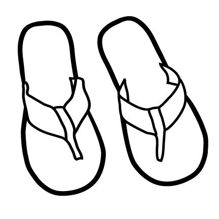 Flip Flops Drawing | Free download on ClipArtMag