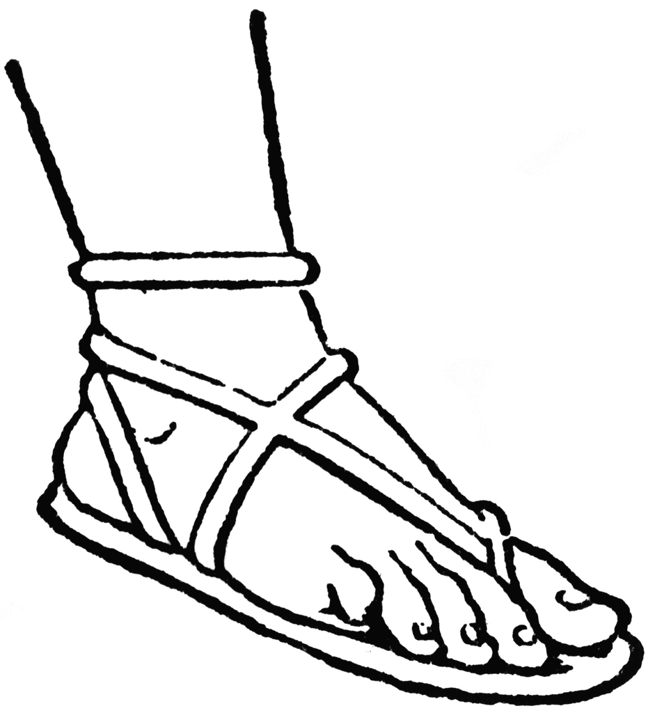 931x1024 Cliparts Thongs Sandals 195062