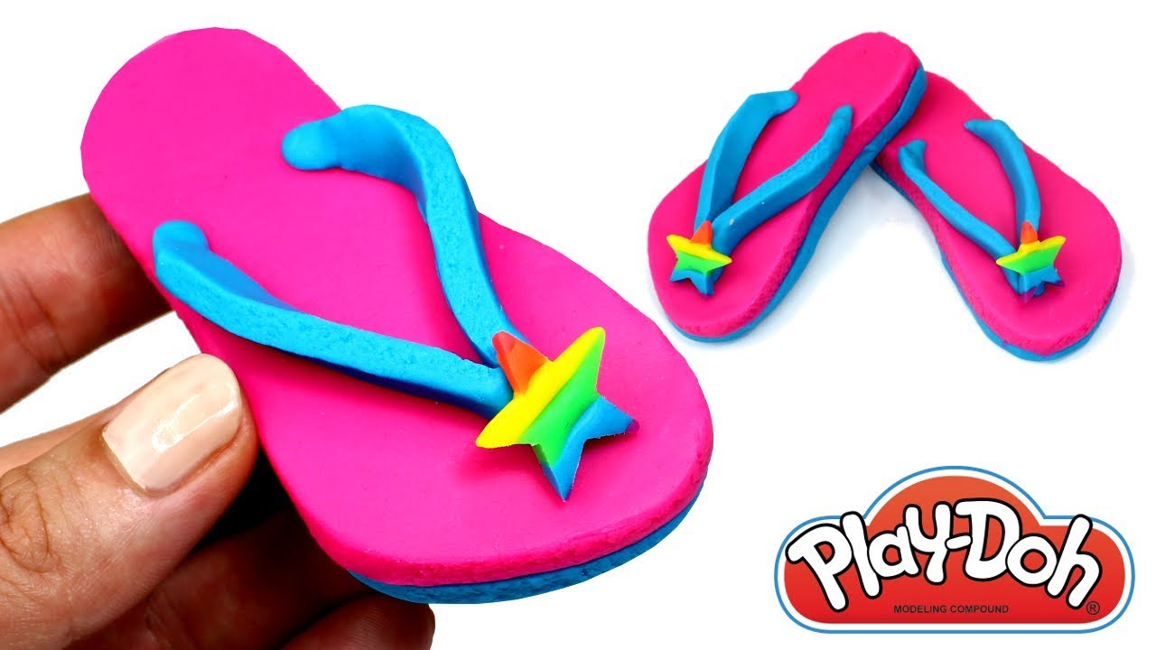 1280x720 Play Doh Flip Flops How To Make Girls Flip Flop Sandals Play Doh