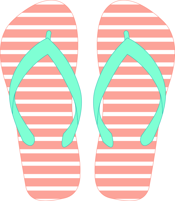 698x800 Flip Flop Clipart 5