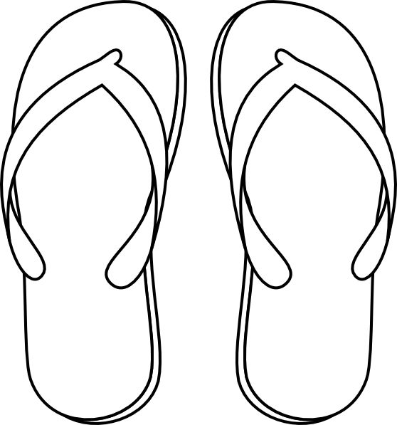 558x597 Flip Flop Sandals Clip Art Clipart Collection