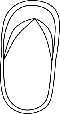 210x400 Flip Flops Clipart Black And White Free Clipart 2