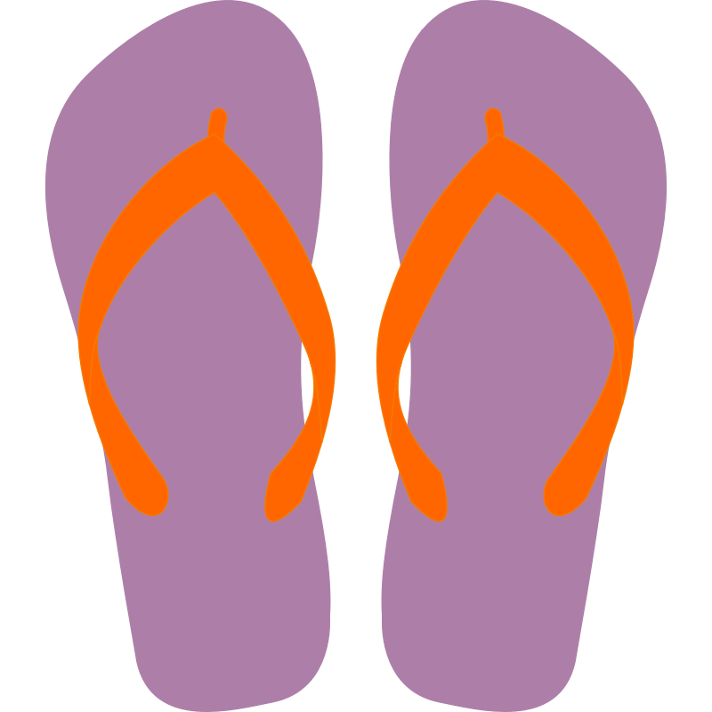800x800 Image Of Clip Art Flip Flops