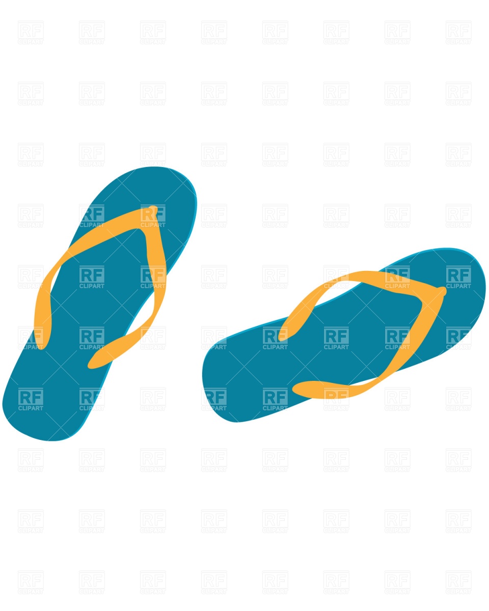 960x1200 Flip Flop Border Clip Art