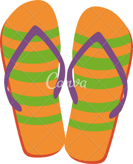446x550 Flip Flops With Blue Decking