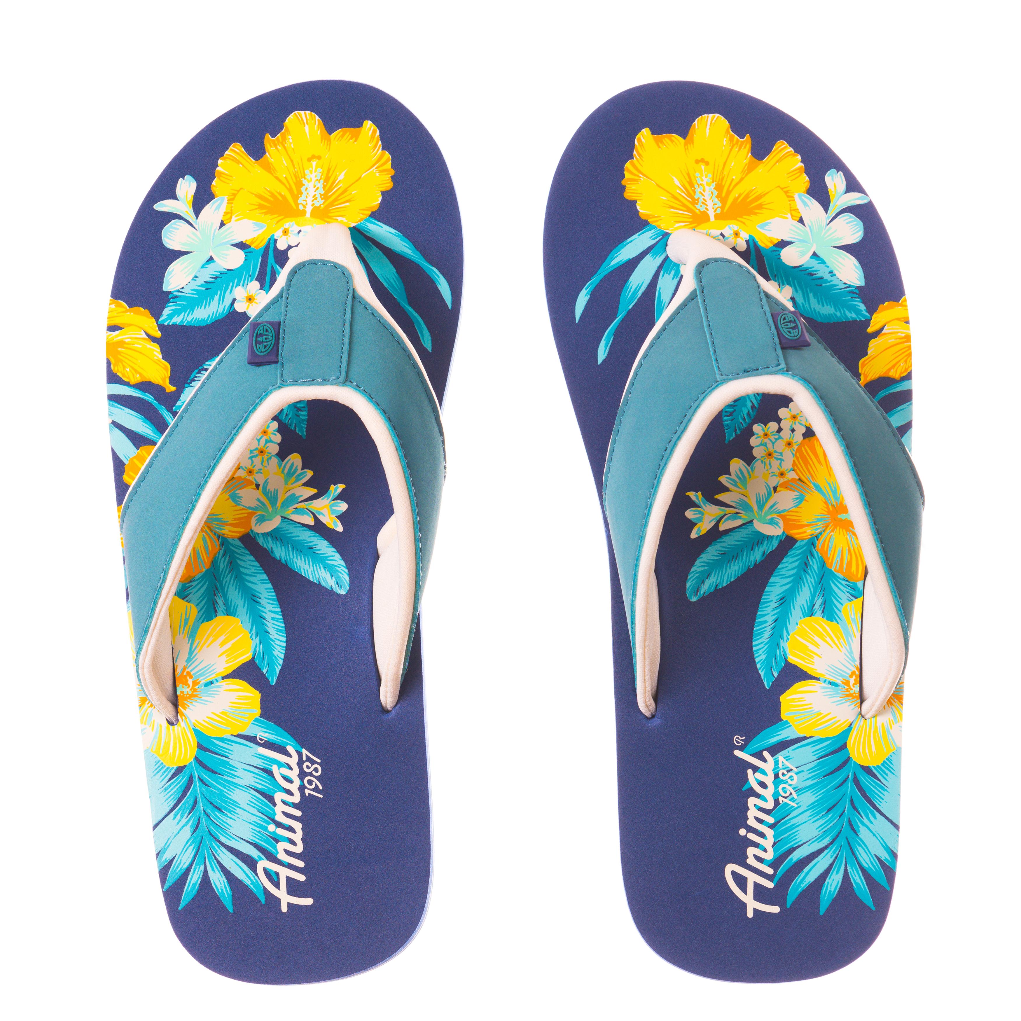 3500x3500 Swish Placement Women's Flip Flops Animal
