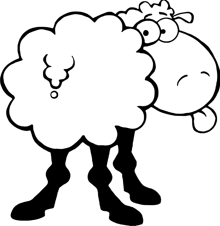 890x913 Funny Clipart Sheep