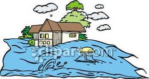 300x159 Flood Sumberging A House