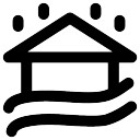 128x128 Flood In City Vector Free Download