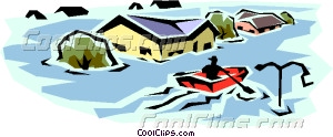 300x124 Flood Vector Clip Art