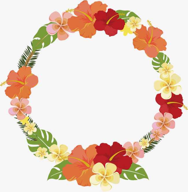 650x664 Round Summer Flower Decorative Frame, Vector Png, Summer Flowers