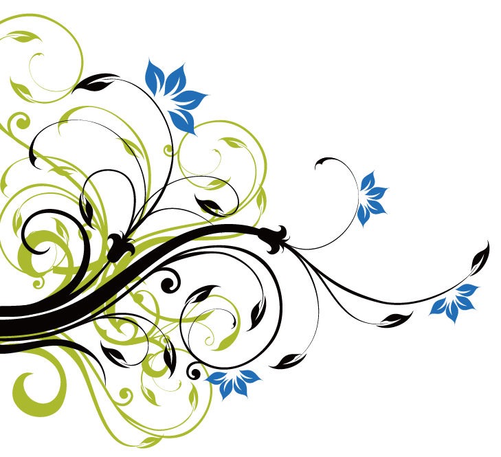 729x665 Swirl Floral Decoration Background Vector Graphic Vector Designs
